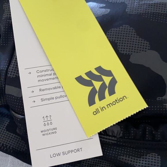 ALL IN Motion Camo Print Low Support Strappy Longline Bra - Picture 6 of 7